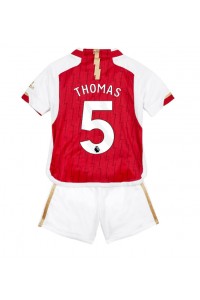 Arsenal Thomas Partey #5 Babytruitje Thuis tenue Kind 2023-24 Korte Mouw (+ Korte broeken)